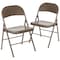 Flash Furniture Double Braced Beige Metal Folding Chair BD-F002-BGE-GG - alternate 8