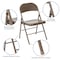 Flash Furniture Double Braced Beige Metal Folding Chair BD-F002-BGE-GG - alternate 6