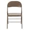 Flash Furniture Double Braced Beige Metal Folding Chair BD-F002-BGE-GG - alternate 5