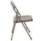 Flash Furniture Folding Chair, Gray, Metal, Double Braced BD-F002-GY-GG - alternate 9