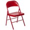 Flash Furniture Chair, Metal Folding, Red, Double Braced BD-F002-RED-GG - alternate 4