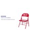Flash Furniture Chair, Metal Folding, Red, Double Braced BD-F002-RED-GG - alternate 9