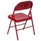 Flash Furniture Chair, Metal Folding, Red, Double Braced BD-F002-RED-GG - alternate 7