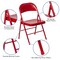 Flash Furniture Chair, Metal Folding, Red, Double Braced BD-F002-RED-GG - alternate 3