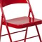 Flash Furniture Chair, Metal Folding, Red, Double Braced BD-F002-RED-GG - alternate 5