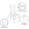 Flash Furniture Crystal Ice Stacking Chair BH-H007-CRYSTAL-GG - alternate 8
