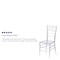 Flash Furniture Traditional Stacking Chiavari Chair, 15-3/4 in W 20" L 36-1/4" H BH-ICE-CRYSTAL-GG - alternate 8