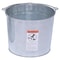 Zoro Select 5 gal Round Tapered Bucket, Silver, Steel BKT-GAL-500 - alternate 4