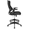 Flash Furniture Drafting Chair Black Mesh Drafting Chair, Mesh, Black BL-LB-8816D-GG - alternate 9