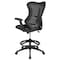 Flash Furniture Drafting Chair Black Mesh Drafting Chair, Mesh, Black BL-LB-8816D-GG - alternate 7