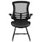 Flash Furniture Black Mesh/Leather Side Chair BL-X-5C-BK-LEA-GG - alternate 10