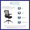 Flash Furniture Mesh Task Chair, 20 3/4-, Padded Flip-up, Back, Seat, Frame: Black BL-X-5M-BK-GG - alternate 10