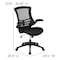 Flash Furniture Mesh Task Chair, 20 3/4-, Padded Flip-up, Back, Seat, Frame: Black BL-X-5M-BK-GG - alternate 3