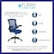Flash Furniture Desk Chair Blue Mesh Mid-Back Desk Chair, Foam, Mesh, Metal, Plastic, Plywood, Blue Mesh BL-X-5M-BLUE-GG - alternate 8
