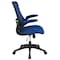 Flash Furniture Desk Chair Blue Mesh Mid-Back Desk Chair, Foam, Mesh, Metal, Plastic, Plywood, Blue Mesh BL-X-5M-BLUE-GG - alternate 2