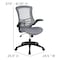 Flash Furniture Mid-Back Dark Gray Mesh Ergonomic Task Desk Chair BL-X-5M-DKGY-GG - alternate 9