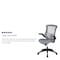 Flash Furniture Mid-Back Dark Gray Mesh Ergonomic Task Desk Chair BL-X-5M-DKGY-GG - alternate 2