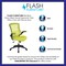 Flash Furniture Desk Chair, Mesh, Green Mesh BL-X-5M-GRN-GG - alternate 7