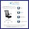 Flash Furniture Desk Chair, Mesh, Black Mesh/White Frame BL-X-5M-WH-BK-GG - alternate 10