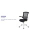 Flash Furniture Desk Chair, Mesh, Black Mesh/White Frame BL-X-5M-WH-BK-GG - alternate 9
