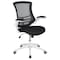 Flash Furniture Desk Chair, Mesh, Black Mesh/White Frame BL-X-5M-WH-BK-GG - alternate 2