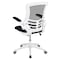 Flash Furniture Desk Chair, Mesh, Black Mesh/White Frame BL-X-5M-WH-BK-GG - alternate 5