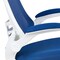 Flash Furniture Desk Chair Blue Mesh Mid-Back Desk Chair, Mesh, Blue Mesh/White Frame BL-X-5M-WH-BLUE-GG - alternate 6