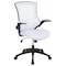 Flash Furniture Desk Chair White Mesh Mid-Back Desk Chair, Foam, Mesh, Metal, Plastic, Plywood, White Mesh BL-X-5M-WH-GG - alternate 3
