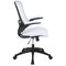 Flash Furniture Desk Chair White Mesh Mid-Back Desk Chair, Foam, Mesh, Metal, Plastic, Plywood, White Mesh BL-X-5M-WH-GG - alternate 5