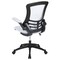 Flash Furniture Desk Chair White Mesh Mid-Back Desk Chair, Foam, Mesh, Metal, Plastic, Plywood, White Mesh BL-X-5M-WH-GG - alternate 4