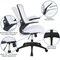 Flash Furniture Desk Chair White Mesh Mid-Back Desk Chair, Foam, Mesh, Metal, Plastic, Plywood, White Mesh BL-X-5M-WH-GG - alternate 6