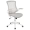 Flash Furniture Light Gray Mesh Mid-Back Chair BL-X-5M-WH-GY-GG - alternate 8