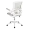 Flash Furniture Light Gray Mesh Mid-Back Chair BL-X-5M-WH-GY-GG - alternate 7