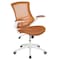 Flash Furniture Desk Chair, Mesh, Tan Mesh/White Frame BL-X-5M-WH-TAN-GG - alternate 8