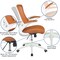 Flash Furniture Desk Chair, Mesh, Tan Mesh/White Frame BL-X-5M-WH-TAN-GG - alternate 7