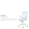 Flash Furniture Desk Chair White Mesh Mid-Back Desk Chair, Mesh, White Mesh/White Frame BL-X-5M-WH-WH-GG - alternate 7