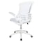 Flash Furniture Desk Chair White Mesh Mid-Back Desk Chair, Mesh, White Mesh/White Frame BL-X-5M-WH-WH-GG - alternate 4