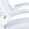Flash Furniture Desk Chair White Mesh Mid-Back Desk Chair, Mesh, White Mesh/White Frame BL-X-5M-WH-WH-GG - alternate 5