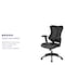 Flash Furniture Contemporary Chair Black High Back Exec Lea Chair, Adjustable Arms, 17-1/2" to 21-3/4" Height, Mesh BL-ZP-806-BK-LEA-GG - alternate 5