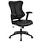 Flash Furniture Contemporary Chair Black High Back Exec Lea Chair, Adjustable Arms, 17-1/2" to 21-3/4" Height, Mesh BL-ZP-806-BK-LEA-GG - alternate 7