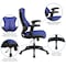 Flash Furniture Executive Chair, Blue Seat, Mesh Back BL-ZP-806-BL-GG - alternate 9