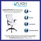 Flash Furniture White Mesh High Back Chair BL-ZP-806-WH-GG - alternate 7