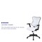 Flash Furniture White Mesh High Back Chair BL-ZP-806-WH-GG - alternate 2