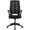 Flash Furniture Contemporary Chair Adjustable Arms, 17-1/2" to 21-1/2" Height, Mesh, Black BL-ZP-809-BK-GG - alternate 10