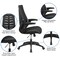 Flash Furniture Contemporary Chair Adjustable Arms, 17-1/2" to 21-1/2" Height, Mesh, Black BL-ZP-809-BK-GG - alternate 8