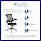 Flash Furniture Mesh Task Chair, 21-, Padded Flip-up, Back, Seat: Black; Frame: Gray BL-ZP-8805-BK-GG - alternate 9