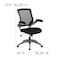 Flash Furniture Mesh Task Chair, 21-, Padded Flip-up, Back, Seat: Black; Frame: Gray BL-ZP-8805-BK-GG - alternate 7