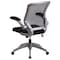 Flash Furniture Mesh Task Chair, 21-, Padded Flip-up, Back, Seat: Black; Frame: Gray BL-ZP-8805-BK-GG - alternate 3