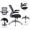 Flash Furniture Mesh Task Chair, 21-, Padded Flip-up, Back, Seat: Black; Frame: Gray BL-ZP-8805-BK-GG - alternate 6