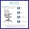Flash Furniture Mesh Contemporary Chair, 17" to 21", Adjustable Arms, Gray BL-ZP-8805-GY-GG - alternate 4